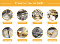 Production industrielle entièrement automatique de cornets à gaufres Mini machine de fabrication de cornets de crème glacée pour la fabrication de cornets de crème glacée