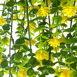 Vignes artificielles d'eucalyptus et de camélia, fleurs en plastique, décoration murale pour la maison, 2 pièces - Product Image 2