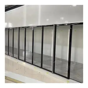 Tempered glass top door frame high display chiller wine cold room china manufacture home freezer