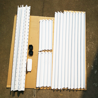 Étagères en acier à angle rainuré sans boulons, 5 niveaux, unité de rangement métallique pour garage