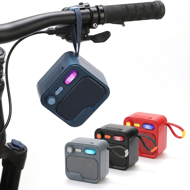 Portable Mini 5.3 Wireless Speaker with Lanyard for Outdoor Cycling Sport TWS Stereo Soundbox 1200mAh