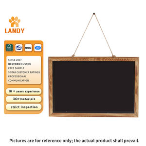 Grande <span class=keywords><strong>Tableau</strong></span> Noir Rustique Mural avec Cadre en Bois, <span class=keywords><strong>Tableau</strong></span> Magnétique pour Messages et Affiches - Product Image 1