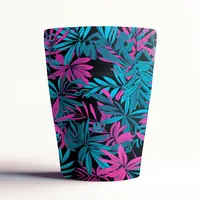 Sachet de thé debout en papier d'aluminium imprimé sur mesure avec fermeture éclair et fenêtre refermable pour boissons