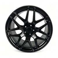 Nuevas llantas de aleación monobloque forjadas OEM de 19, 20 y 21 pulgadas, personalizadas en color Gunmetal, multirradio, 5x120, con borde plateado mate para Mercedes