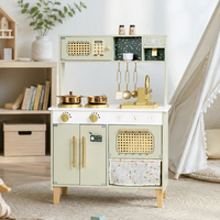 Jeu de cuisine éducatif en bois pour enfants, avec cycle de l'eau réel, ustensiles de cuisine, jouets alimentaires pour garçons et filles
