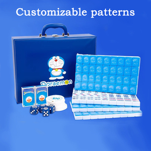 Luxury Modern Portable Home Mahjong Internet Celebrity Hot Scratch Resistant Chinese Mahjong Set <b>Sleeping</b> Outdoors Travel - Product Image 3