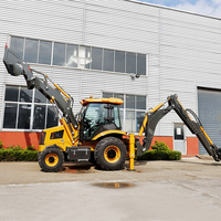 Usine Vente en gros Broyeur  souche Chargeur Mini roue avant Cargador 4 en 1 Seau Skid Steer Chargeuse sur chenilles avec dents