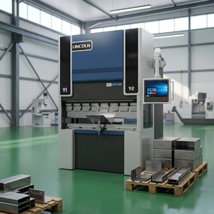 Machine de pliage de tôles en acier au carbone entièrement automatique synchronisée CNC <span class=keywords><strong>MKE</strong></span>, haute précision, haute qualité, livraison directe d'usine - Product Image 1