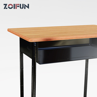 Ensemble de mobilier scolaire pour élèves du primaire : bureau et chaise en métal pour salle de classe