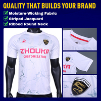 Maillot de football personnalisé en jacquard par sublimation pour hommes, vente en gros, uniforme d'équipe de football de haute qualité, fabricant de maillots de sport