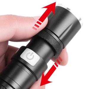 Customized White Laser Long Range Flashlight 18650 <b>Battery</b> Type C Rechargeable Compact With Pen Clip High Power LED Light - Product Image 1