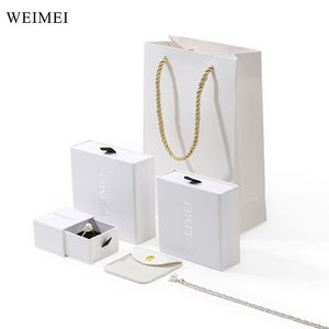 Custom Textured Paper Cardboard Jewelry <b>Box</b> for Rings with Drawer Style <b>Gift</b> Packaging - Product Image 5