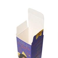 Boîte de papier pour cartes cosmétiques violettes personnalisées Eyeliner/Mascara Coffrets cadeaux d'emballage en papier pour produits de soins de la peau