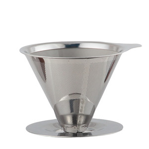 Tenrey thép không gỉ hình nón lọc cà phê <span class=keywords><strong>Maker</strong></span> cho cốc duy nhất Brew đổ qua cà phê nhỏ giọt - Product Image 1