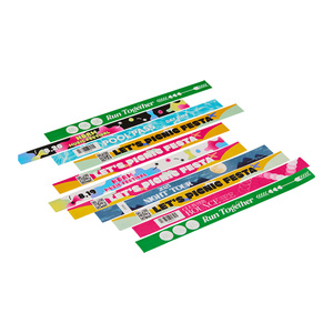 [AnyWristband] Bracelets YUPO entièrement colorés, type individuel, 20 mm (3/4 po), bracelets transparents pour le contrôle d'accès - Product Image 1