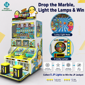 2-Player Marble Redemption Machine Skill-Based Game Lucky Wheel JP <strong>Jackpot</strong> for Arcade - Product Image 3
