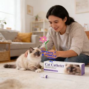 Tek Kullanımlık Kedi İdrar Kateteri, Kedi Üretra Kateteri, Stiletli Kedi İdrar Kanalı Kateterleri - Product Image 1