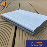 Planche de terrasse composite bicolore solide, imperméable, antidérapante, ignifuge, écologique et résistante aux UV - Revêtement de sol WPC Premium 15 ans