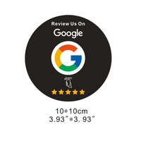 NFC Custom PVC Linkedin Facebook Tiktok Google Review Card para el menú del restaurante