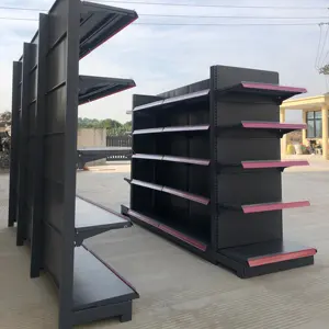 Factory Price Multi Layers Steel Supermarket Shelf/ High Quality Metal Double/single Sided Fixed/rotary Used Gondola Shelves