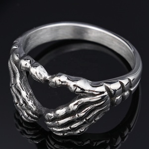 Trang Sức Biker Nữ Phong Cách Punk Gothic Hợp Thời Trang Tùy Chỉnh Nhẫn Đeo Tay Hình Đầu Lâu Hình Bướm Trái Tim Phong Cách Gothic Punk Cổ Điển Quà Tặng Halloween - Product Image 4