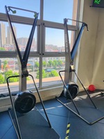 Machine de transport ergométrique à résistance au vent réglable sur 10 niveaux, moniteur numérique LCD, charge maximale 200 kg, vente directe usine