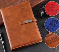 Impression de planificateur de cahier d'agenda en faux cuir de haute qualité