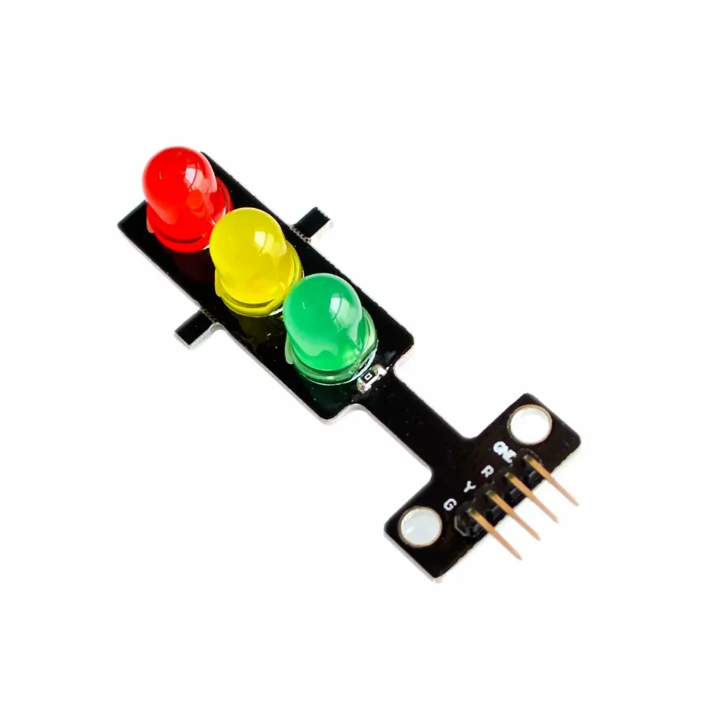 Mini 5V Traffic Light LED Display Module for Arduino Red Yellow Green 5mm LED Mini-Traffic Light for Traffic Light System Mode