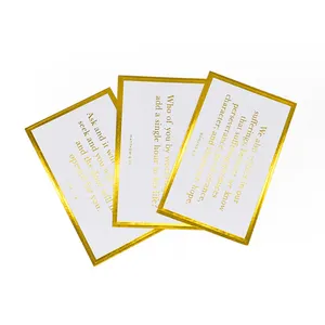 Hot Stamping Wholesale Visit Printing membership Custom luxury gold foil recycled Black Business Card oracle