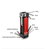 Le Kit d'outils multiples Portable 16 en 1 ultime, outil de réparation de vélo Compact et multifonction
