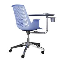 Chaise de salle de formation multifonctionnelle en plastique pour étudiants et étudiants avec porte-gobelet