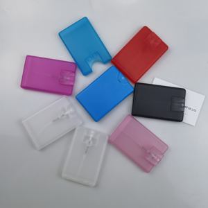 ขวดสเปรย์พลาสติกเปล่าแบบการ์ด ขนาด 20 มล. หลายสี พร้อมหัวปั๊มพ่น  พิมพ์ลายซิลค์สกรีน พกพาสะดวกสำหรับเครื่องสำอางและการเดินทาง - Product Image 4