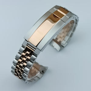 Bracelet de montre Jubilee à cinq maillons de 20 mm, maillons incurvés compatibles avec le boîtier GMT de 40,5 mm - Product Image 4