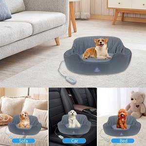 Beheizte und gekühlte Haustier matte mit abnehmbarem Bezug Rutsch festes wasch bares Hunde betts ofa für mittelgroße kleine Hunde - Product Image 4