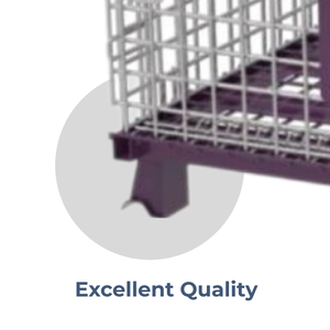 <span class=keywords><strong>Cage</strong></span> à palettes pliable industrielle |   <span class=keywords><strong>Cage</strong></span> de rangement en treillis métallique pliable, approvisionnement mondial - Product Image 3