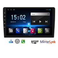 Sistema Multimedia Universal para Auto KZS TS7 de 9/10 Pulgadas, Radio de Auto 2 Din con Pantalla Táctil de 9/10 Pulgadas, Estéreo para Auto de 12v, Reproductor de DVD para Auto