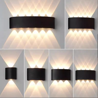 Applique murale à LED Éclairage extérieur étanche 4W 6W 8W 10W AC85-265V haut et bas vers l'éclairage Éclairage intérieur Lampe de chevet Décoration