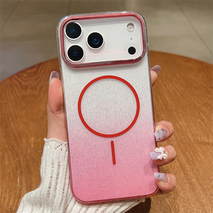 Étui transparent pour <span class=keywords><strong>Redmi</strong></span> <span class=keywords><strong>Note</strong></span> 14/14 Pro Plus/14C/A3/A3X/14T Pro/14T, design magnétique dégradé unique, luxe, pour femmes - Product Image 3