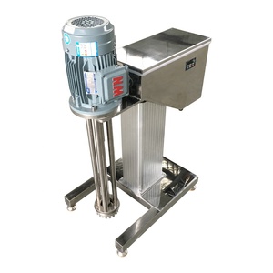Hóa chất lỏng thực phẩm phòng thí nghiệm điện/khí nén nâng thiết bị di chuyển Lift trộn homogenizer cắt cao Emulsifier Mixer - Product Image 4