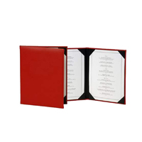 Personnaliser le logo du menu en cuir PU, couverture de menu pour restaurant, table d'hôtel