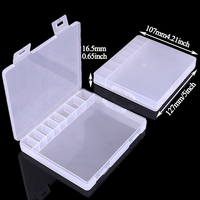 Boîte de rangement YUZMEI avec séparateurs amovibles en plastique, boîte à outils, petite boîte de rangement pour vis, compartiment de rangement