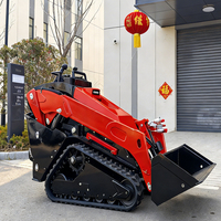 Mini-chargeuse sur pneus diesel Kubota de 25 ch avec accessoire de chargeuse sur pneus
