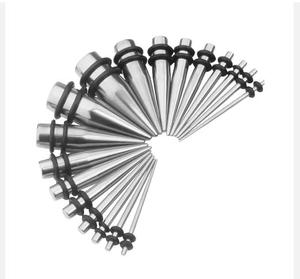 Растяжители для ушей из хирургической нержавеющей стали 316L, унисекс, с О-образными кольцами, 1.6мм-12мм, украшения для тела - Product Image 6