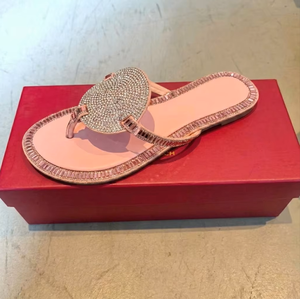 Chaussons pour femmes, sandales à strass, chaussures femme, sandales décontractées tendance pour l'été, sandales de femme, chaussures plates - Product Image 3