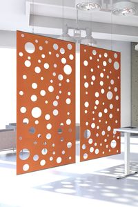 Paravent acoustique portable |   Paravent de bureau pliable en feutre PET 12 mm |   Utilisation en milieu hospitalier, scolaire et de bureau, ignifuge, classe B1 - Product Image 4