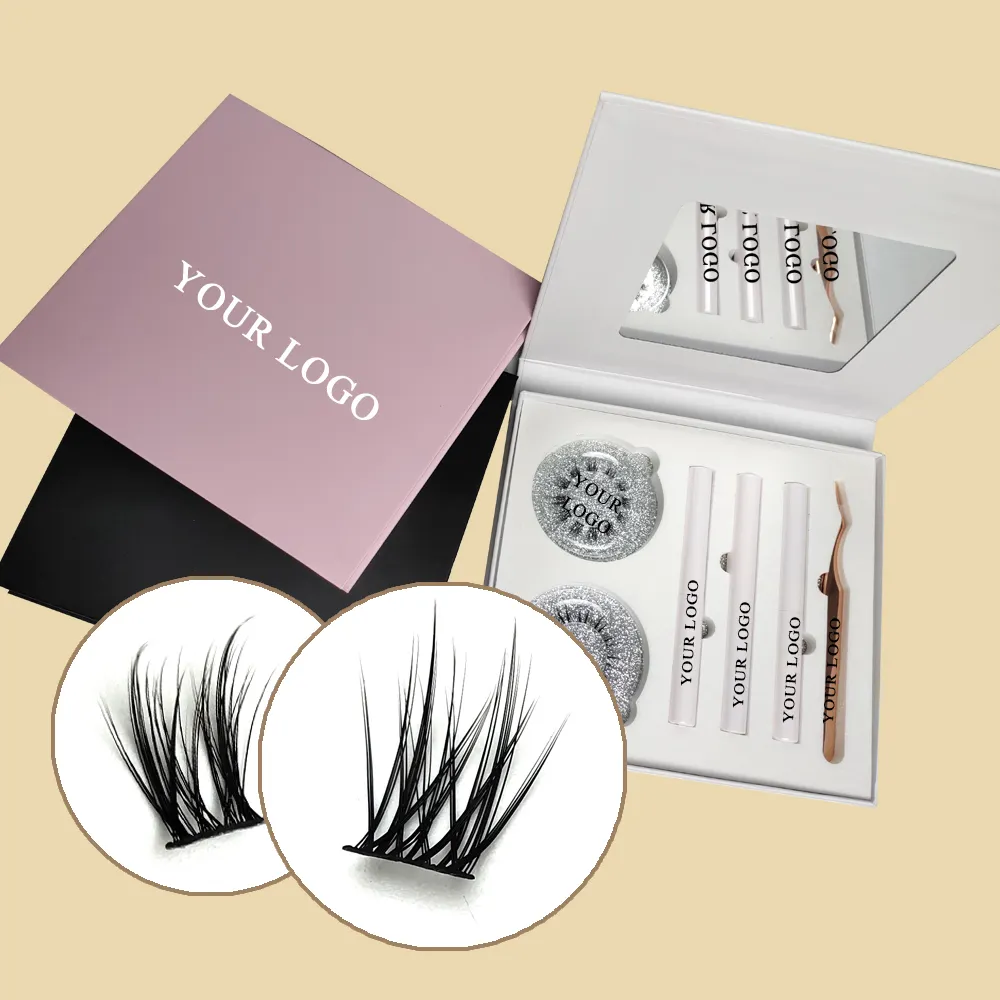 DIY lashes kit easy to apply new product can do it at home self applying according to your idea hot selling