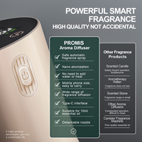 Diffuseur d'aromathérapie sans eau, sans fil, rechargeable, 100% huile pure, facile à utiliser, portable, pour hôtel et maison, 1 an