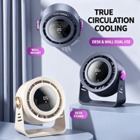 Nuevo Ventilador de Circulación Turbo Portátil Mejorado, 5 Velocidades, Ángulo Ajustable, Control Táctil, Mini Ventilador de Mesa, Venta al Por Mayor