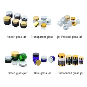 Özel fabrika fiyat 30ml kozmetik ambalaj 1oz buzlu krem cam kavanoz UV gül altın kapaklı (GJM26)