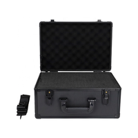 Valise en alliage d'aluminium, valise pour équipement médical, valise de transport aérien personnalisée, boîte d'emballage d'équipement personnalisée noire antichoc